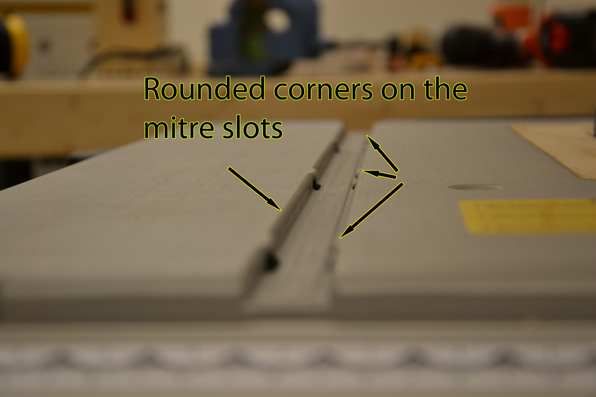 Mitre slots