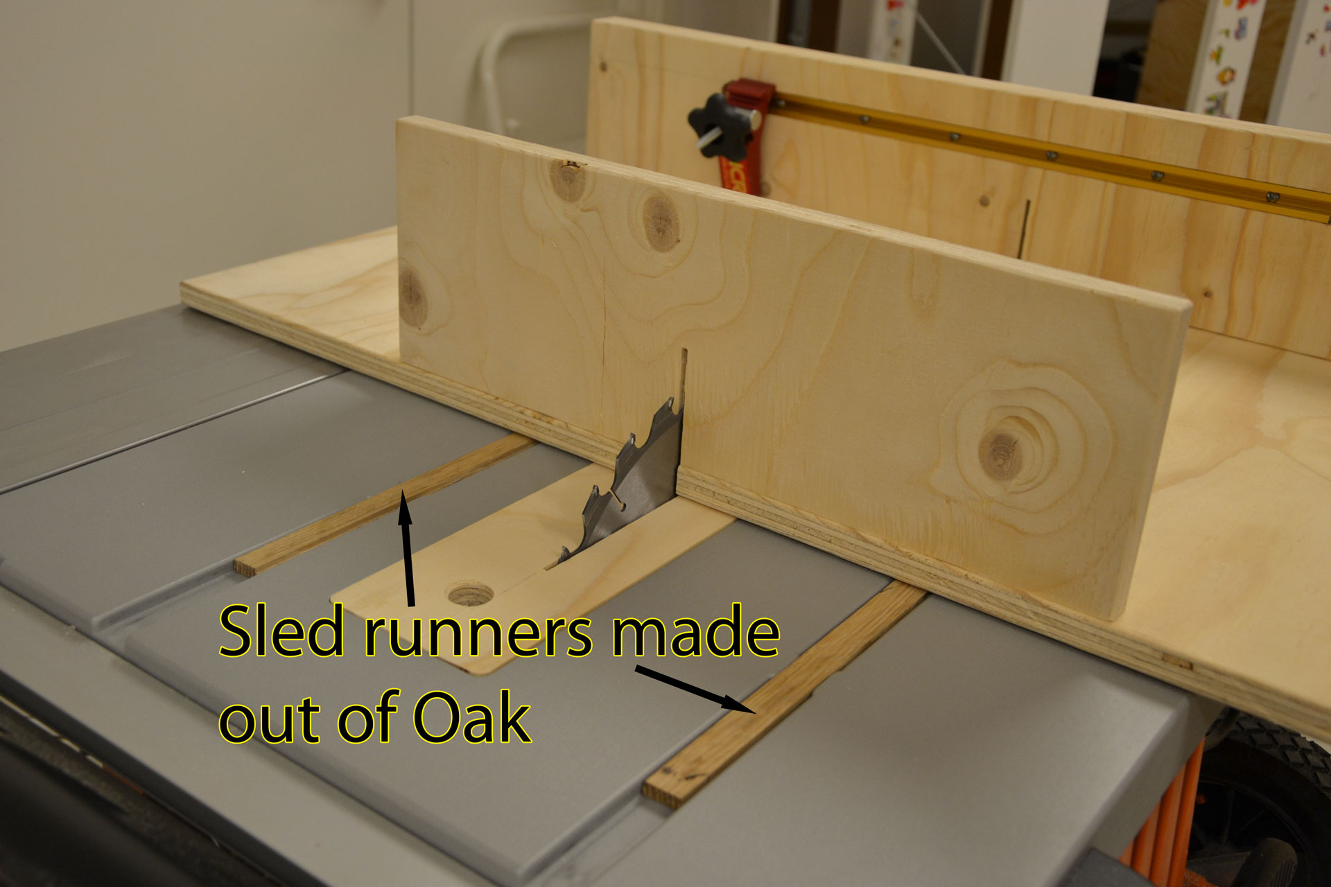 Oak sled runners